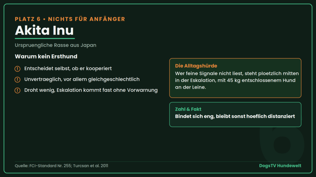 schwierige Hunderassen akita