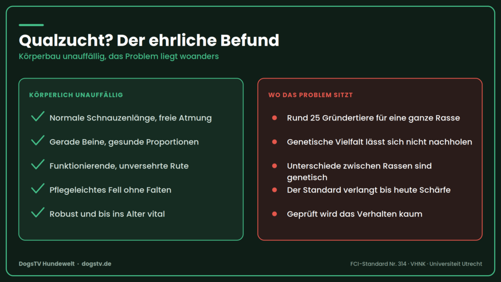 Qualzuchtampel für Hunderasse